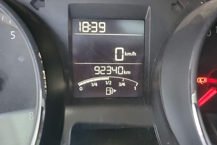 Used Volkswagen Bora 2017 1.6L Manual Comfort Model Odometer Close Up
