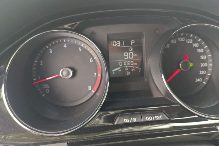 Used Volkswagen Bora 2017 1.6L Automatic Comfort Model Odometer Close Up