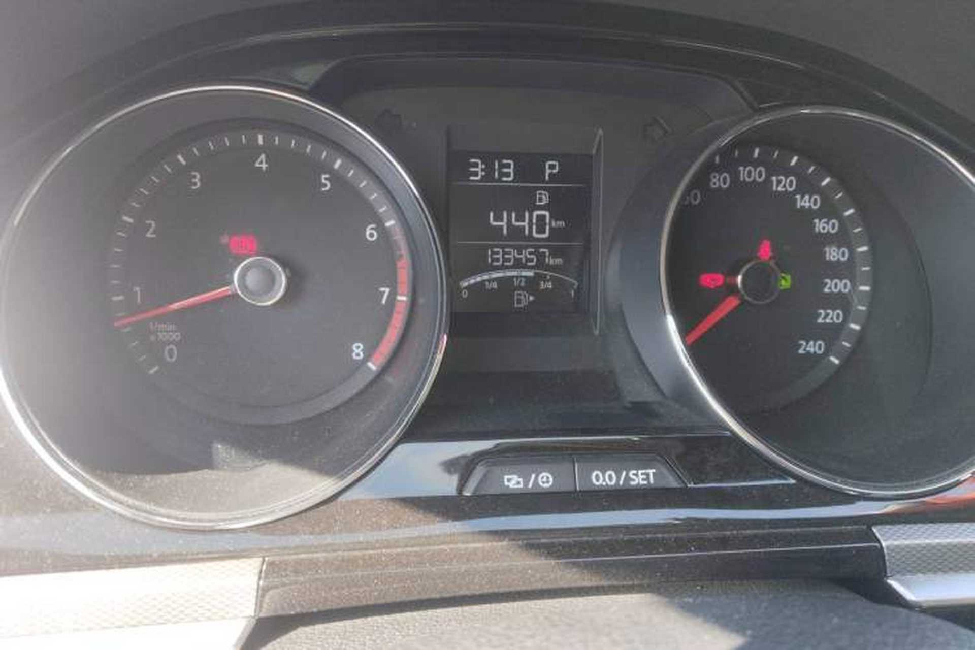 Used Volkswagen Bora 2017 1.6L Automatic Comfort Model Odometer Close Up
