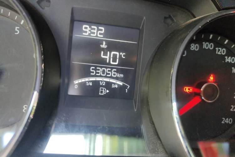 Used Volkswagen Bora 2017 1.6L Manual Comfort Model Odometer Close Up