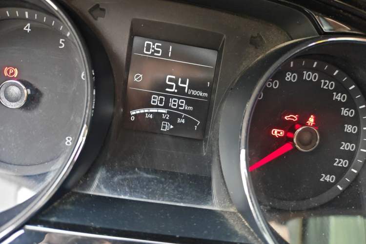 Used Volkswagen Bora 2017 1.6L Manual Comfort Model Odometer Close Up