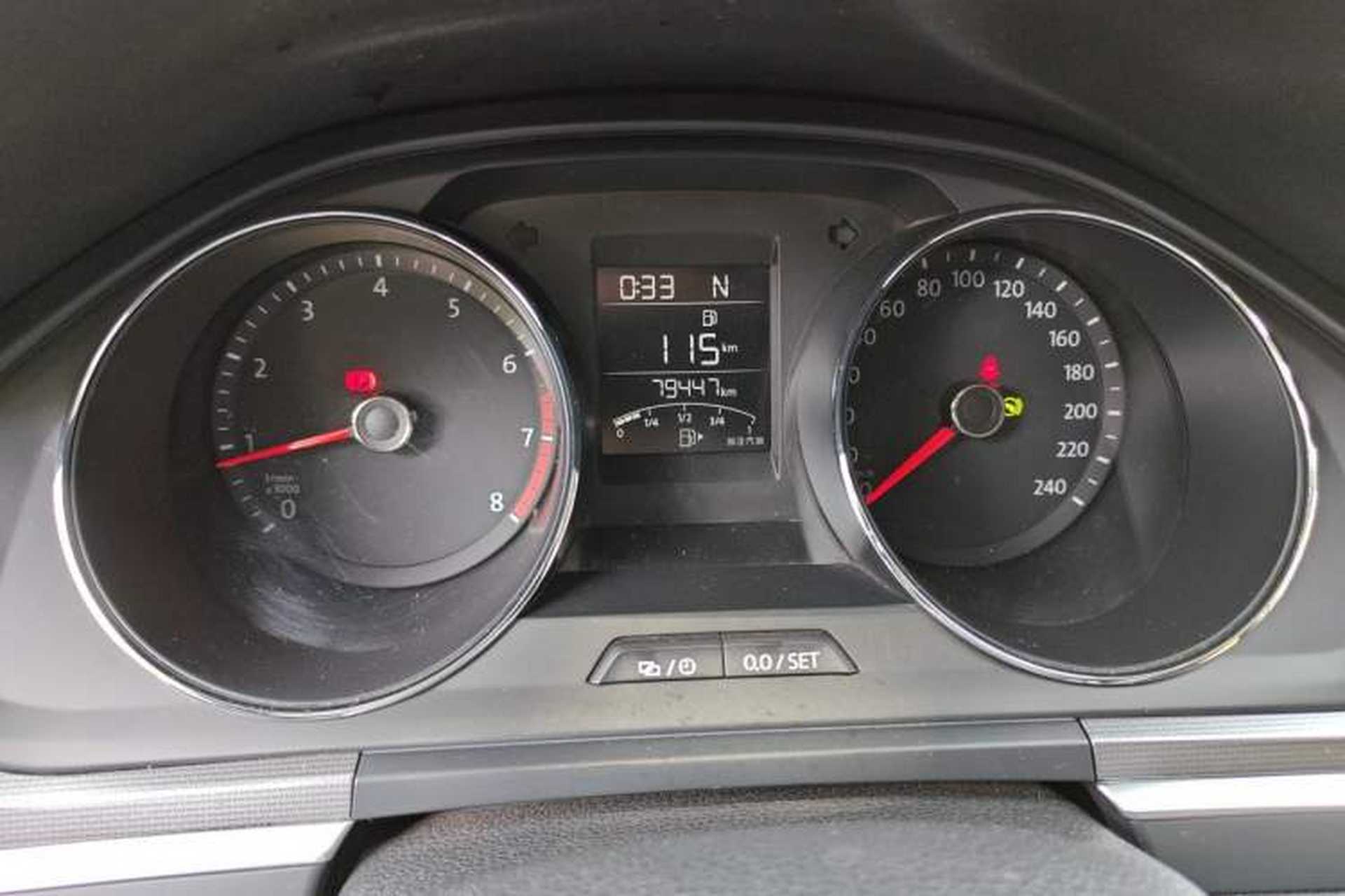 Used Volkswagen Bora 2017 1.6L Automatic Fashion Model Odometer Close Up