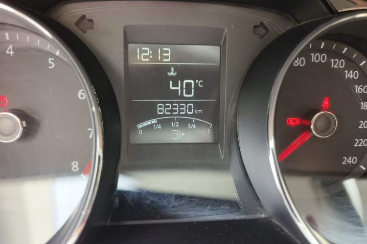 Used Volkswagen Bora 2017 1.6L Manual Comfort Model Odometer Close Up
