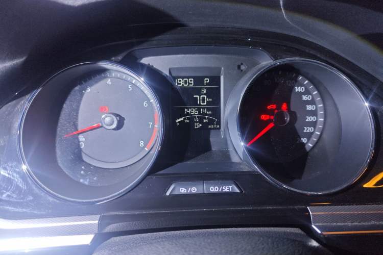 Used Volkswagen Bora 2017 1.6L Automatic Comfort Model Odometer Close Up