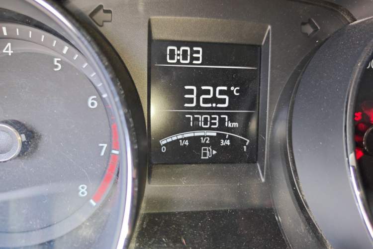 Used Volkswagen Bora 2017 1.6L Manual Comfort Model Odometer Close Up