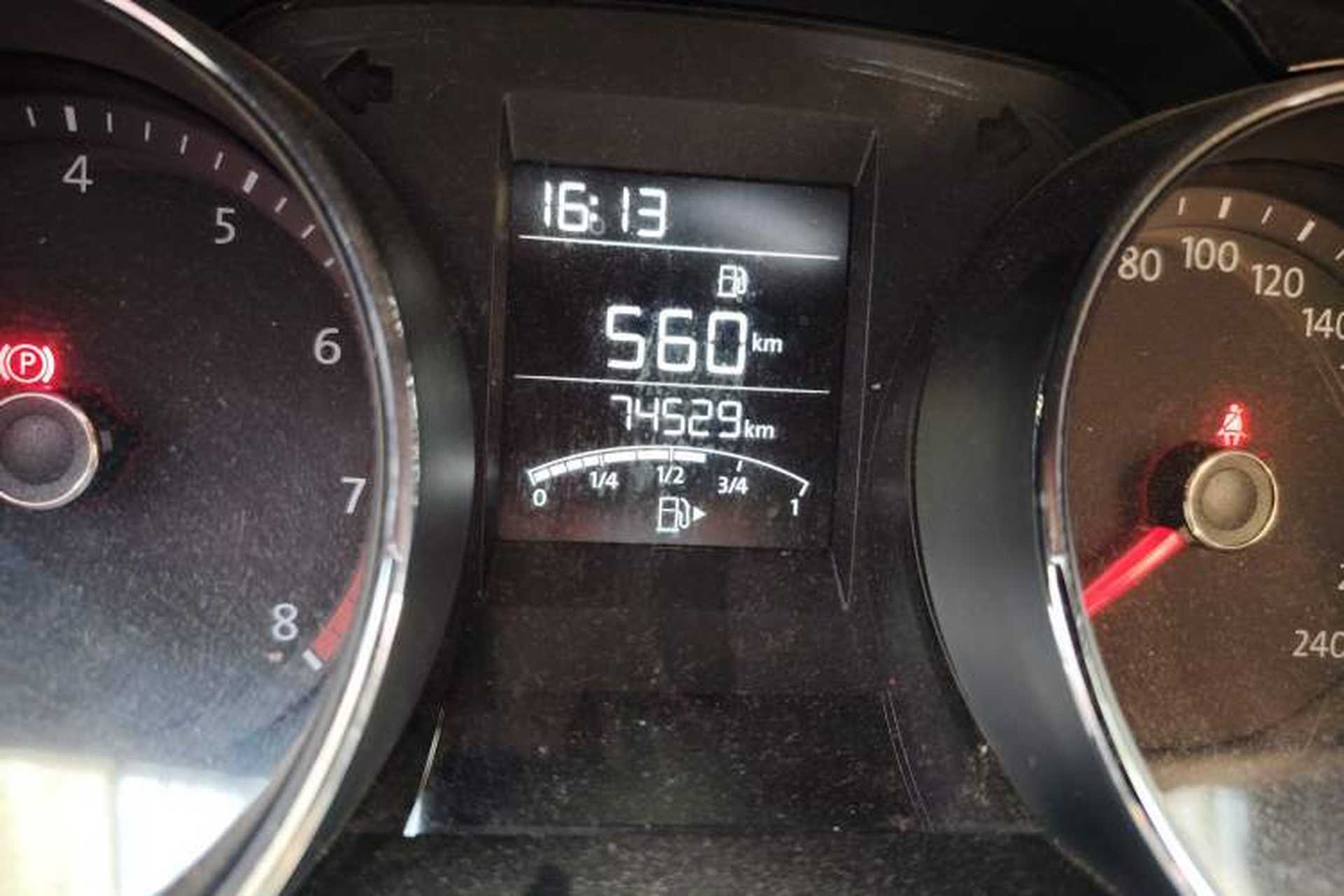 Used Volkswagen Bora 2017 1.6L Manual Comfort Model Odometer Close Up