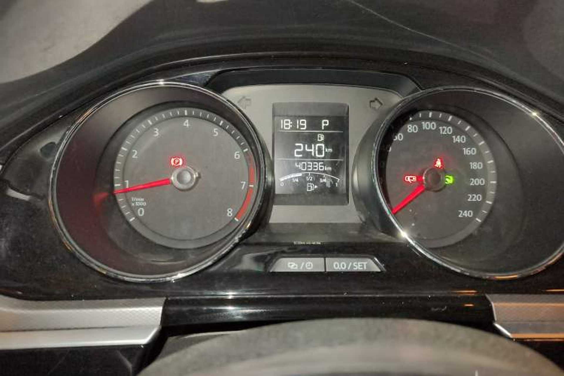 Used Volkswagen Bora 2018 1.5L Automatic Comfort Model Odometer Close Up