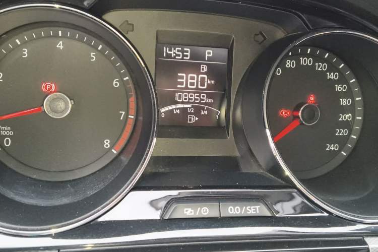 Used Volkswagen Bora 2018 1.5L Automatic Comfort Model Odometer Close Up