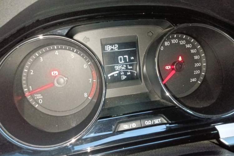 Used Volkswagen Bora 2018 1.5L Manual Comfort Model Odometer Close Up