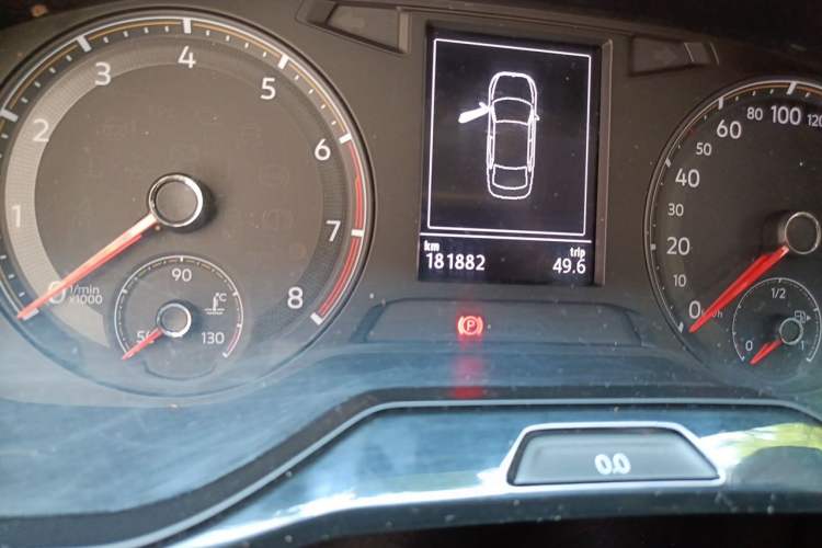 Used Volkswagen Bora 2019 280TSI DSG Elite Model Odometer Close Up