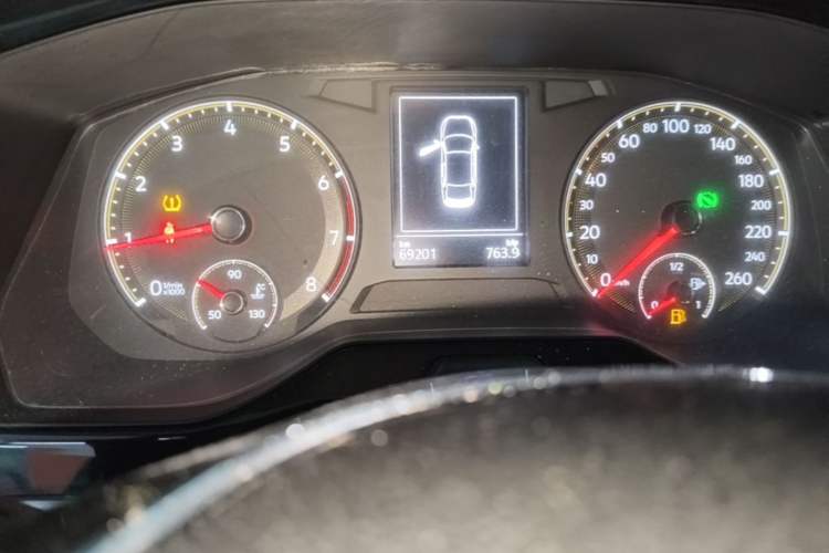 Used Volkswagen Bora 2019 Revised Version 1.5L Automatic Elite Edition China VI Standard Odometer Close Up