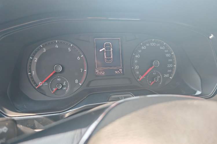 Used Volkswagen Bora 2020 1.5L Manual Comfort Version Odometer Close Up