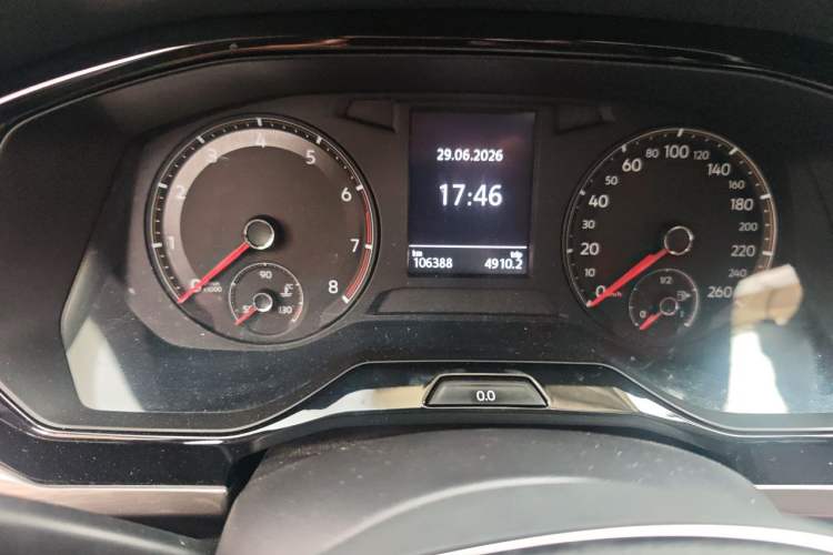 Used Volkswagen Bora 2021 1.5L Manual Comfort Smart Connect Edition Odometer Close Up