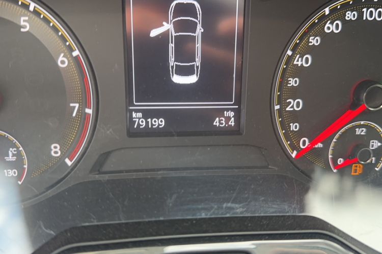 Used Volkswagen Bora 2021 1.5L Automatic Fashionable Smart Connectivity Version Odometer Close Up