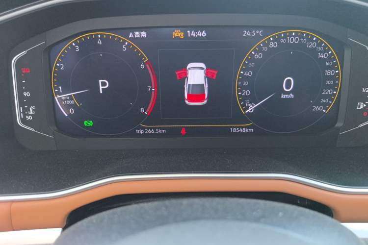 Used Volkswagen Bora 2023 200TSI DSG YueXing PRO Edition Odometer Close Up