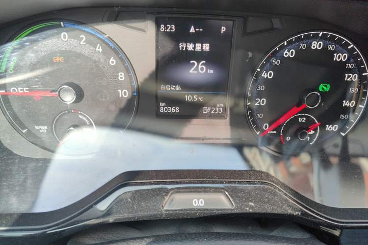 Used Volkswagen Bora Pure Electric 2020 Shan Model Odometer Close Up