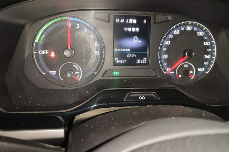 Used Volkswagen Bora Pure Electric 2020 Shan Model Odometer Close Up