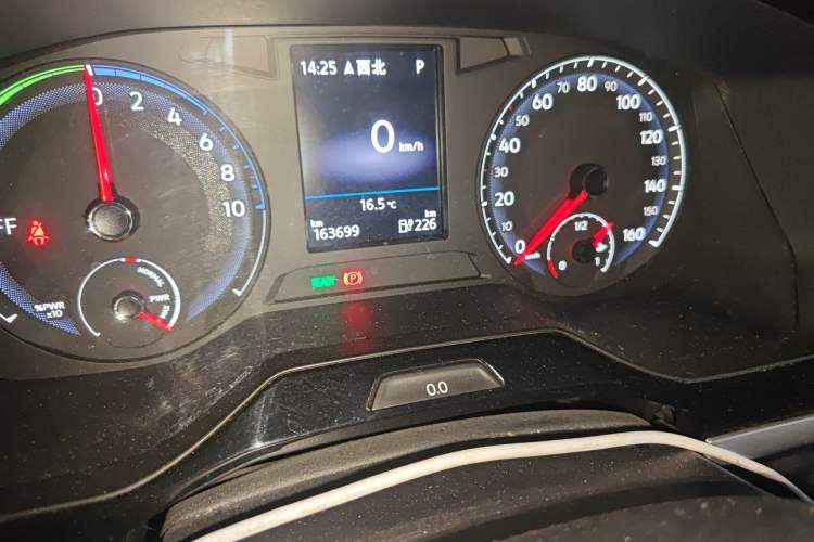 Used Volkswagen Bora Pure Electric 2020 Shan Model Odometer Close Up