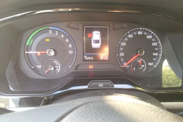 Used Volkswagen Bora Pure Electric 2020 Shan Model Odometer Close Up
