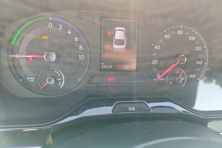 Used Volkswagen Bora Pure Electric 2020 Shan Model Odometer Close Up