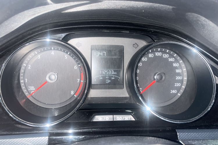 Used Volkswagen C-TREK 2017 1.6L Automatic Comfort Model Odometer Close Up
