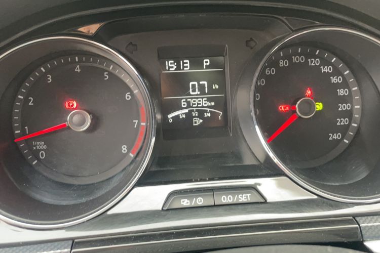 Used Volkswagen C-TREK 2017 1.6L Automatic Comfort Model Odometer Close Up