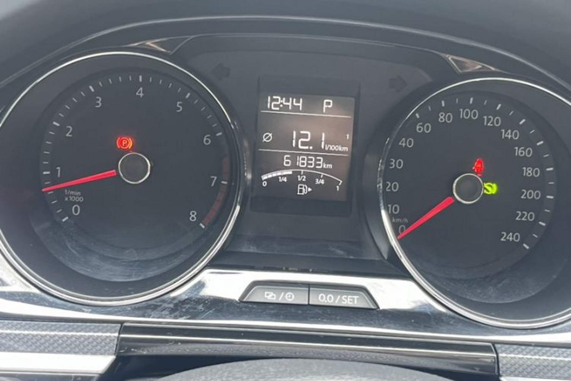 Used Volkswagen C-TREK 2017 1.6L Automatic Comfort Model Odometer Close Up