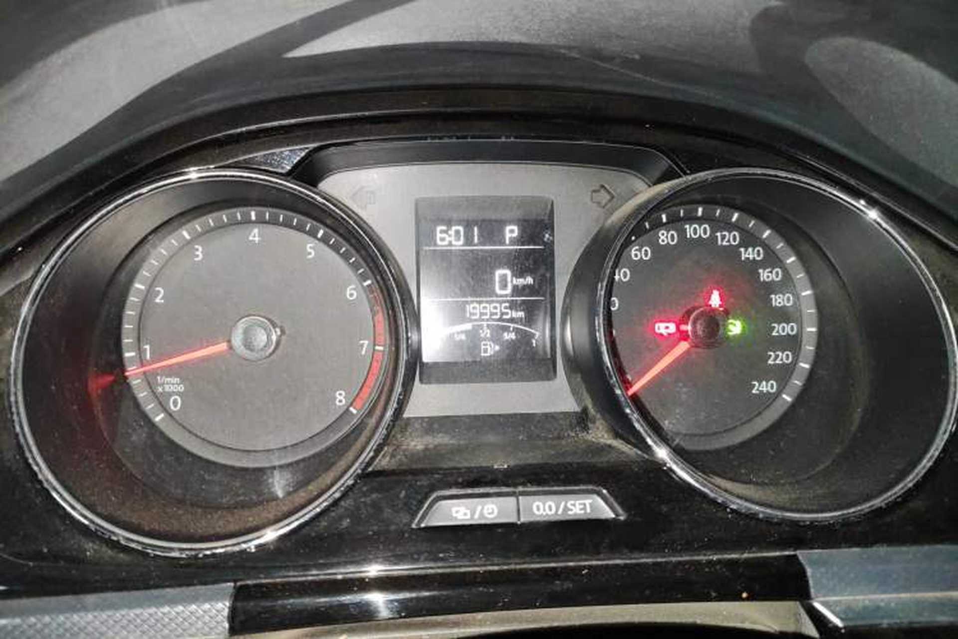 Used Volkswagen C-TREK 2018 1.5L Automatic Comfort Model Odometer Close Up
