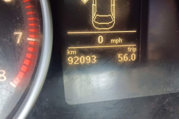 Used Volkswagen CC 2010 2.0 TSI Fashion Edition Odometer Close Up