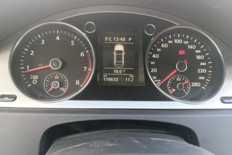Used Volkswagen CC 2010 2.0 TSI Ultimate Edition Odometer Close Up