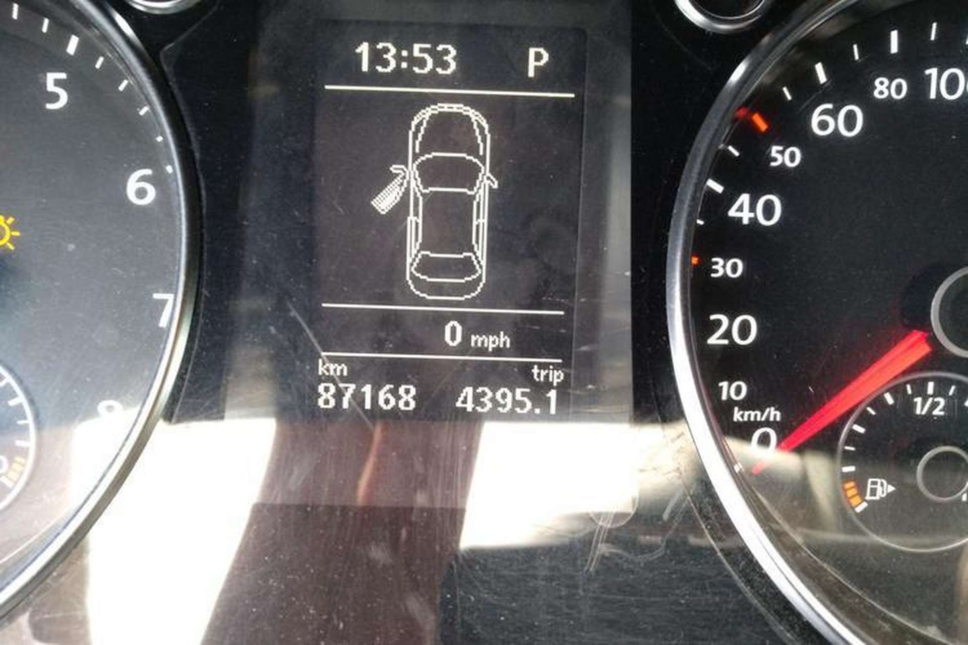 Used Volkswagen CC 2011 2.0 TSI Luxury Edition Odometer Close Up