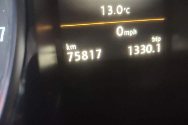 Used Volkswagen CC 2016 1.8TSI Luxury Model Odometer Close Up