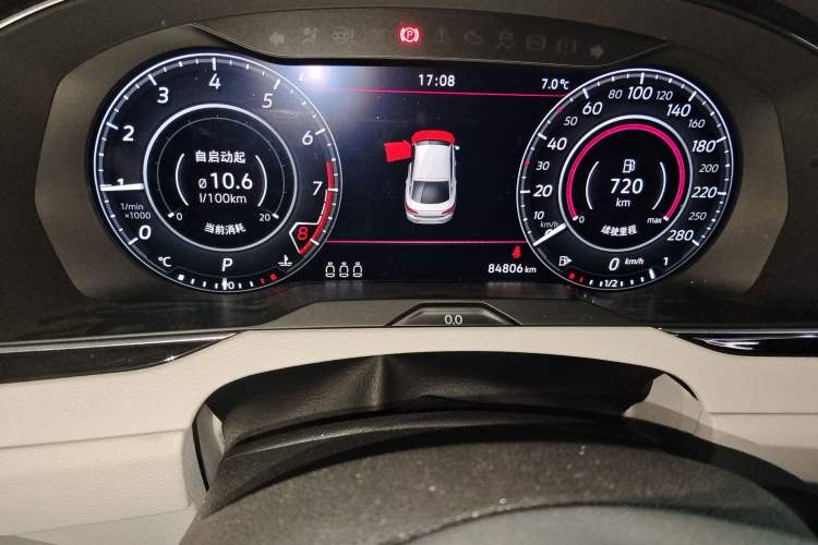 Used Volkswagen CC 2019 380TSI Yeyan Edition China V Standard Odometer Close Up