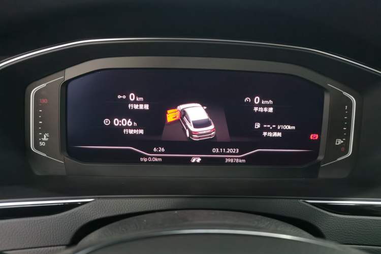 Used Volkswagen CC 2020 330TSI Glamour Edition China VI Standard Odometer Close Up