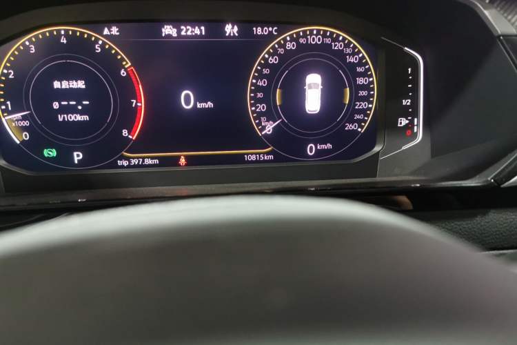 Used Volkswagen CC 2021 Estate Car 380TSI Vizion Edition Odometer Close Up