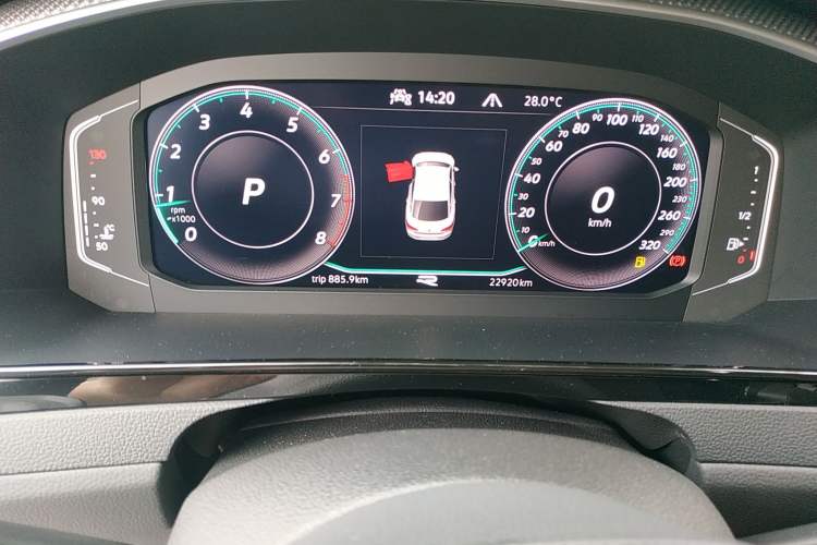 Used Volkswagen CC 2021 380TSI Striking Edition Odometer Close Up