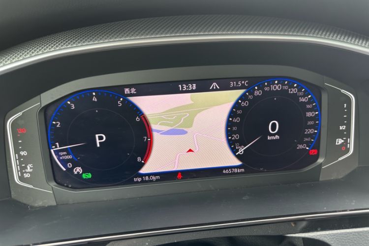 Used Volkswagen FAW-Volkswagen CC 2021 380TSI Striking Edition Odometer Close Up