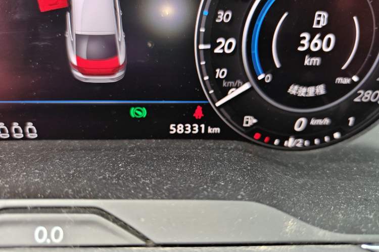 Used Volkswagen FAW-Volkswagen CC 2019 330TSI Glamour Edition China VI Odometer Close Up