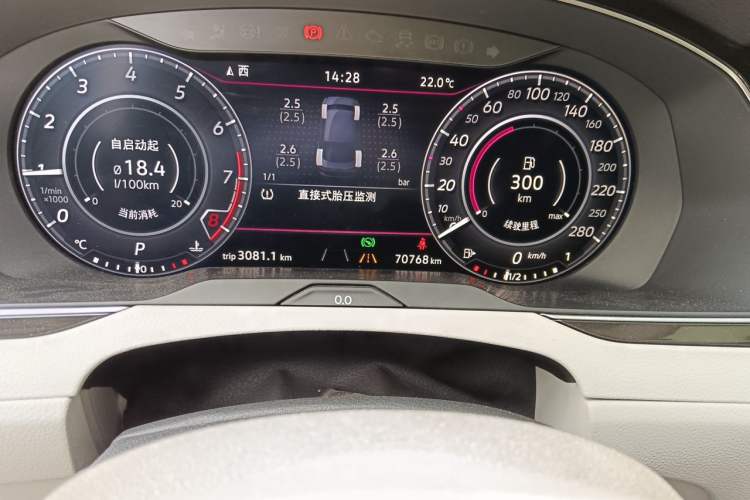Used Volkswagen FAW-Volkswagen CC 2019 380TSI Yeyan Edition China V Standard Odometer Close Up