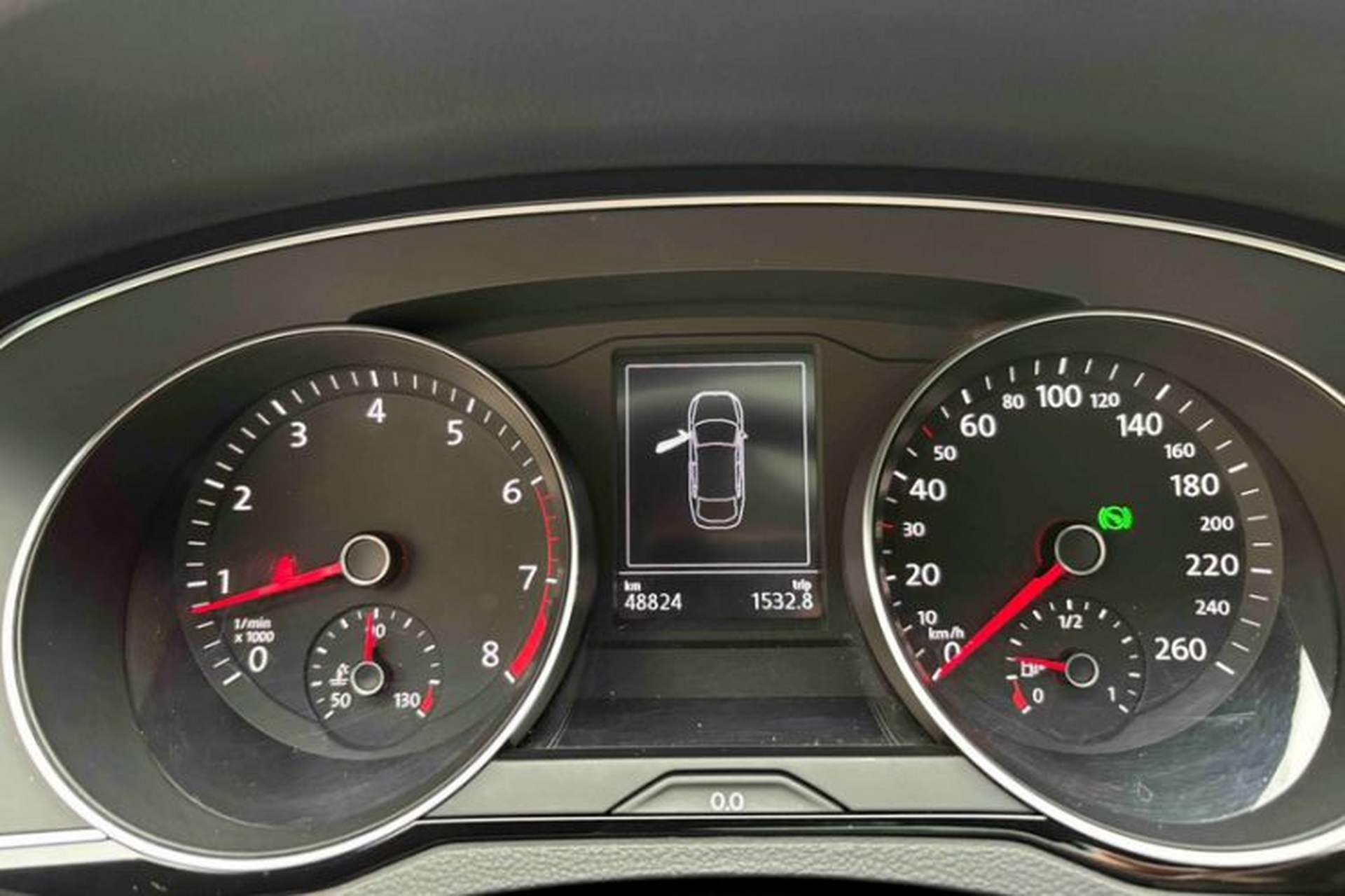 Used Volkswagen FAW-Volkswagen CC 2019 330TSI Huayan Edition China VI Odometer Close Up