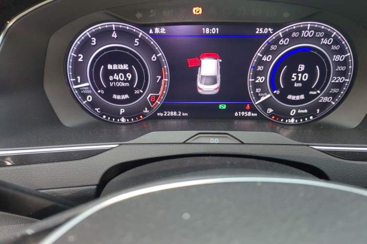 Used Volkswagen FAW-Volkswagen CC 2019 380TSI Yeyan Edition China VI Standard Odometer Close Up