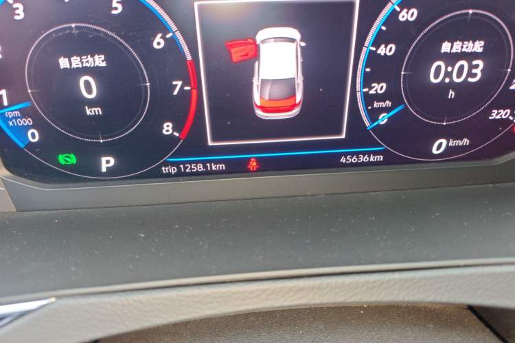 Used Volkswagen FAW-Volkswagen CC 2020 330TSI Glamour Edition China VI Standard Odometer Close Up