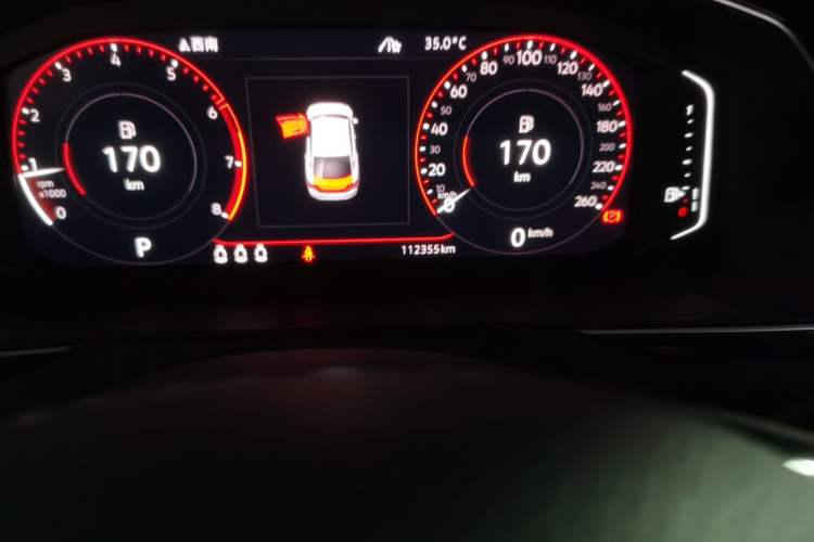 Used Volkswagen FAW-Volkswagen CC 2020 330TSI Glamour Edition China VI Standard Odometer Close Up