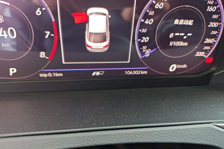 Used Volkswagen FAW-Volkswagen CC 2020 330TSI Glamour Edition China VI Standard Odometer Close Up