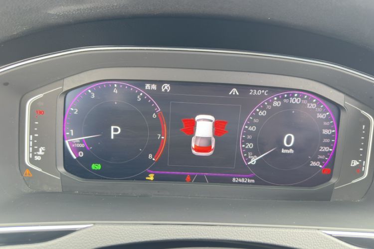 Used Volkswagen FAW-Volkswagen CC 2020 330TSI Glamour Edition China VI Standard Odometer Close Up