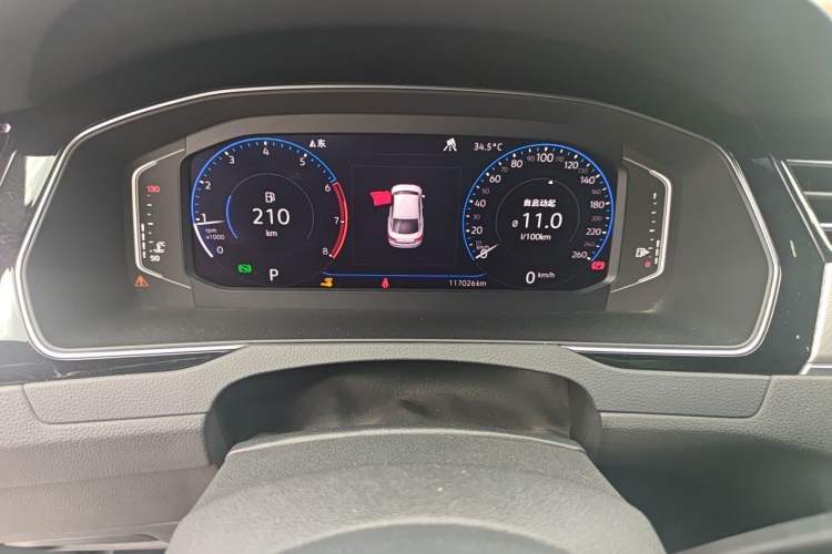 Used Volkswagen FAW-Volkswagen CC 2020 330TSI Glamour Edition China VI Standard Odometer Close Up