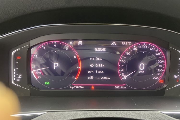 Used Volkswagen FAW-Volkswagen CC 2020 330TSI Glamour Edition China VI Standard Odometer Close Up
