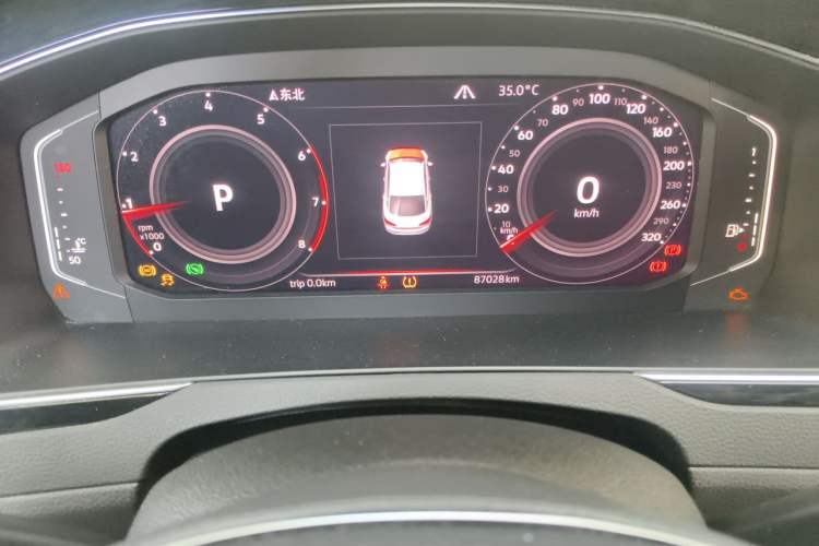 Used Volkswagen FAW-Volkswagen CC 2020 330TSI Glamour Edition China VI Standard Odometer Close Up
