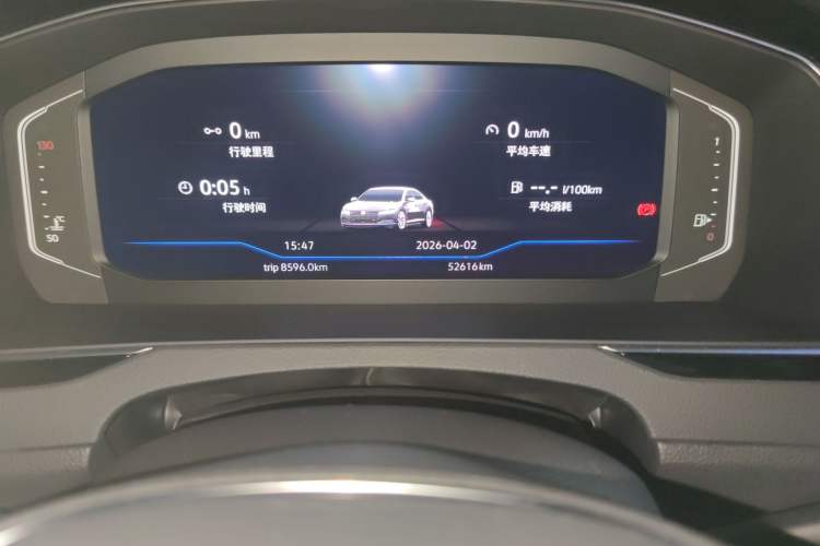 Used Volkswagen FAW-Volkswagen CC 2020 330TSI Glamour Edition China VI Standard Odometer Close Up