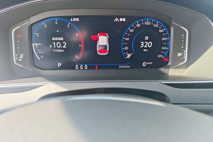 Used Volkswagen FAW-Volkswagen CC 2020 330TSI Glamour Edition China VI Standard Odometer Close Up